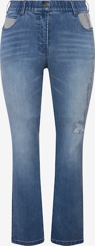 Bootcut Jean Ulla Popken en bleu : devant