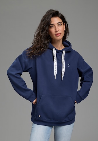 DELMAO Sweatshirt in Blue: front