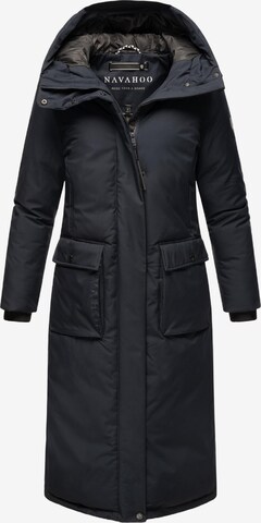 NAVAHOO Zimný kabát 'Wolkenfrost XIV' - Modrá
