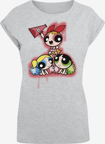 T-shirt 'Powerpuff Girls Cheerleaders' F4NT4STIC en gris : devant
