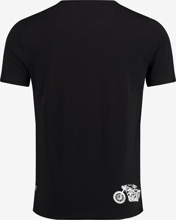 Key Largo T-Shirt 'OREGON TRAIL' in Schwarz