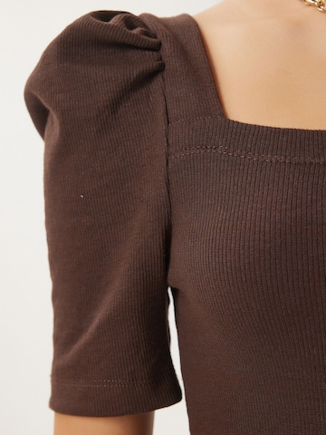 T-shirt Happiness İstanbul en marron