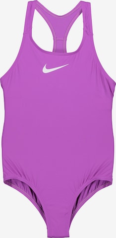NIKE Athletic Swimwear in Purple: front