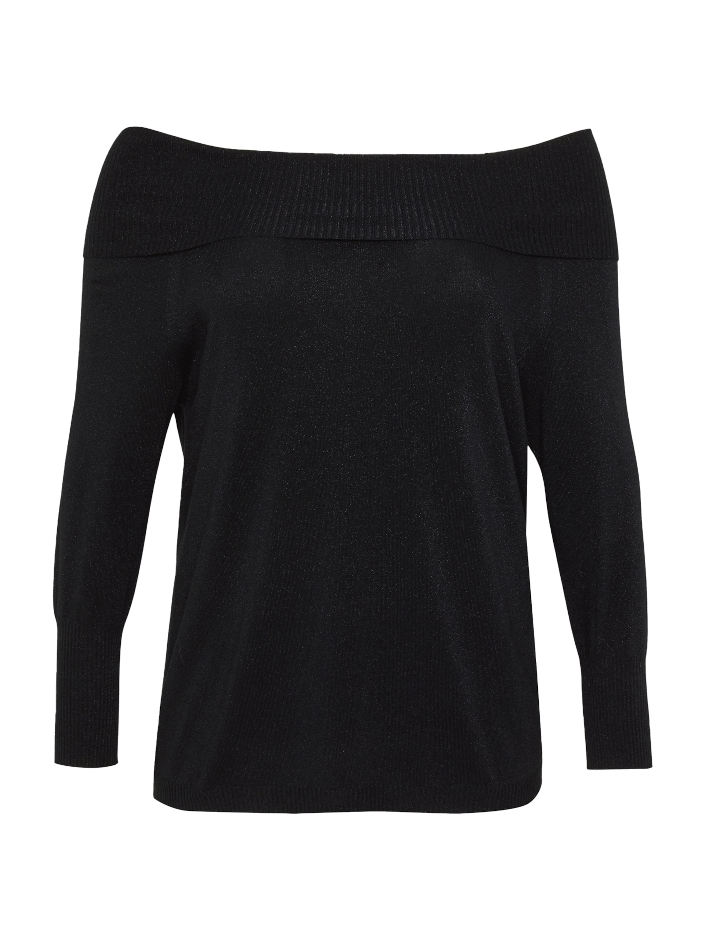 Pull-over 'BIRD' Persona by Marina Rinaldi en noir : devant