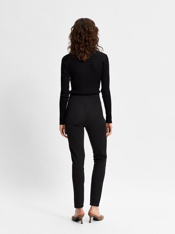 SELECTED FEMME Slim fit Trousers 'Paddy' in Black