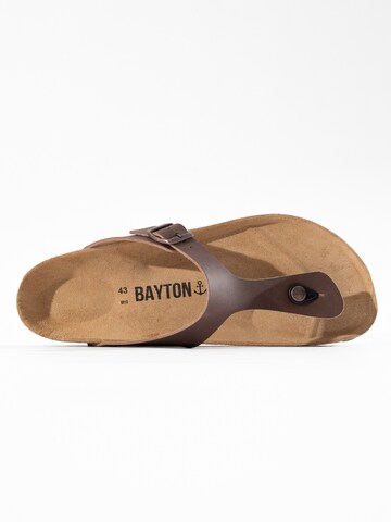 Bayton T-Bar Sandals 'Mercure' in Brown