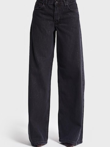IT'S BASIC Wide leg Jeans 'Wide Mid Rise Jeans' in Grey
