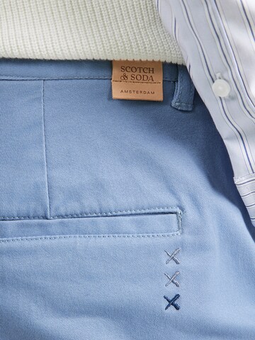 SCOTCH & SODA Regular Chino 'Seasonal Core' in Blauw
