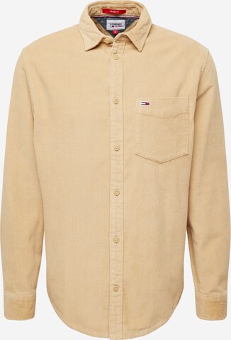 Camicia di Tommy Jeans in beige: frontale