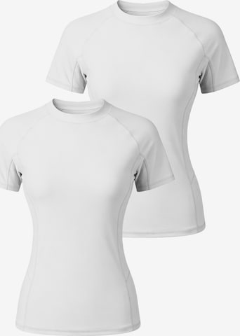 MEETWEE T-shirt Tankinitop in Wit: voorkant