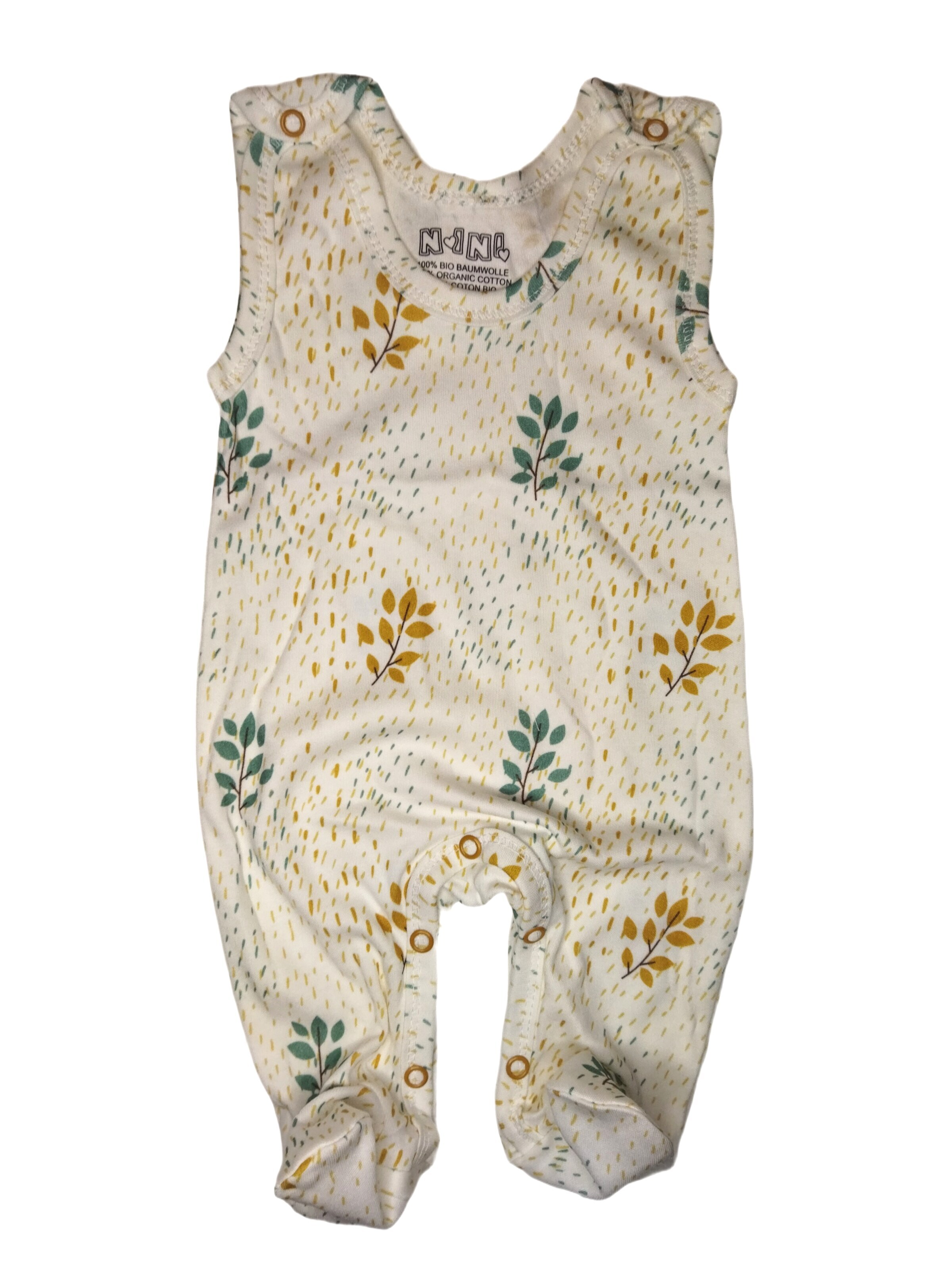 NINI Rompertje/body in Beige: voorkant