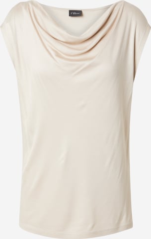 s.Oliver BLACK LABEL Shirt in Beige: Vorderseite