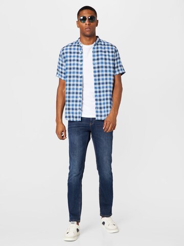 s.Oliver Regular fit Button Up Shirt in Blue