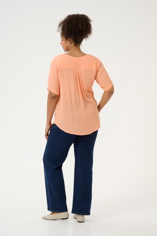 KAFFE CURVE Blus 'Ami' i orange