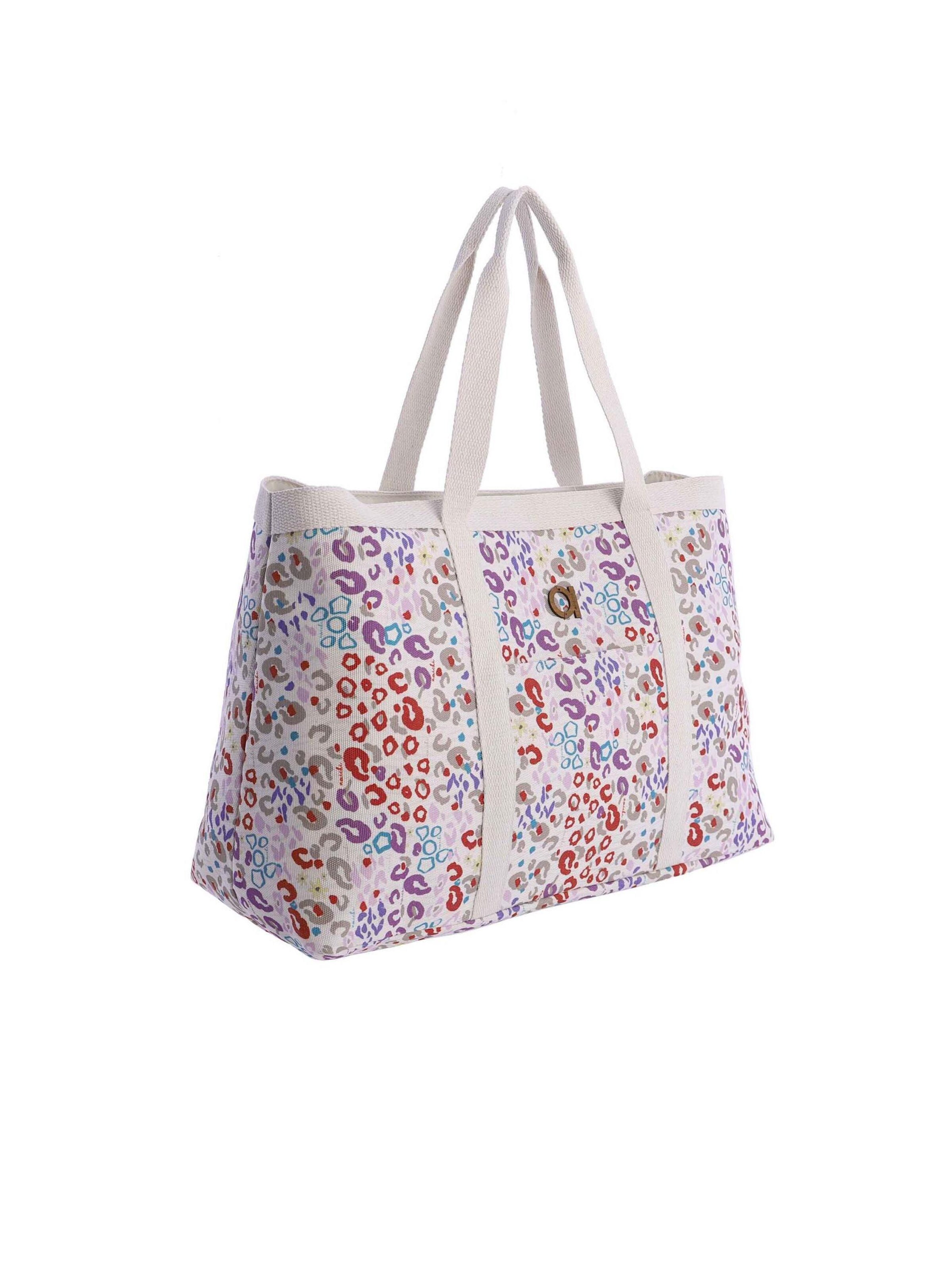 Amichi - Shopper 'Bolso de playa para mujer Nerelle de lona con cremallera' en Mezcla de colores