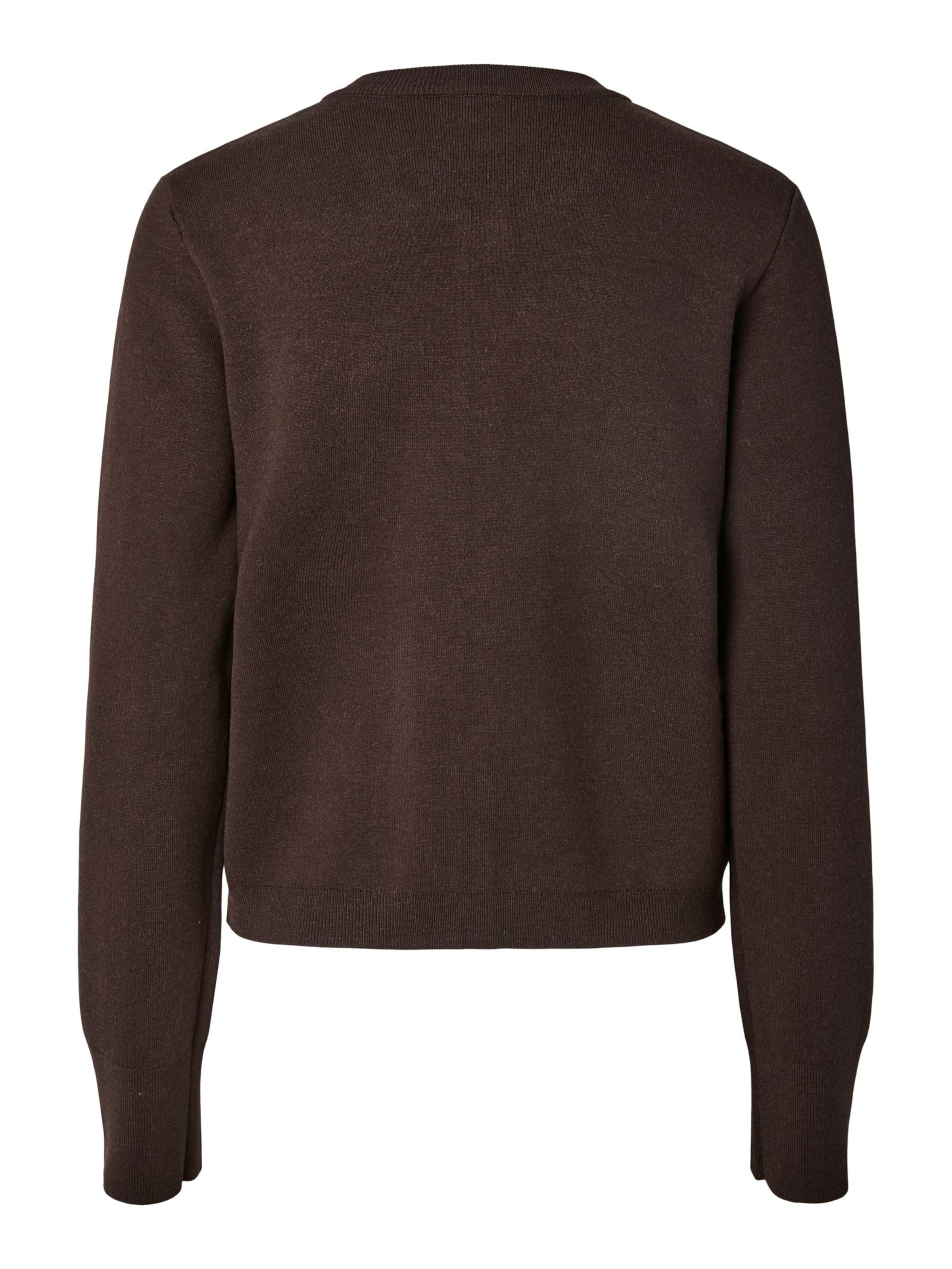 YAS Strickjacke 'YASElena' in Braun