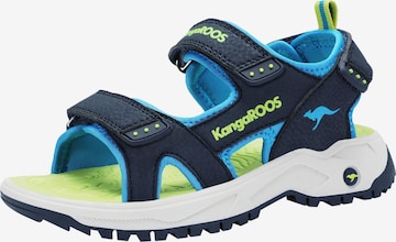 KangaROOS Hiking Sandals in Blue: front