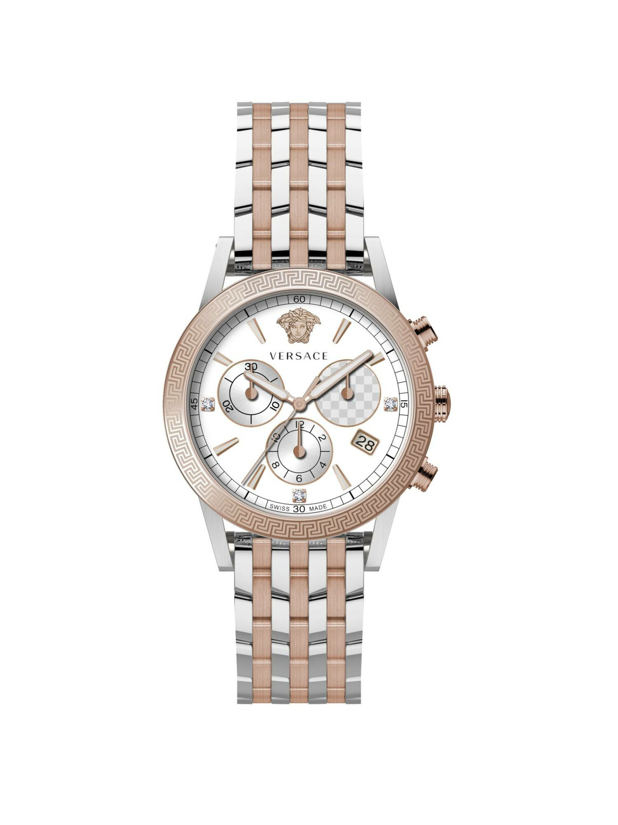 VERSACE Analoog horloge in de kleur Rose-goud / Wit, Productweergave
