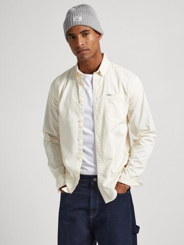 Pepe Jeans Regular fit Button Up Shirt 'CRAIL' in White: front