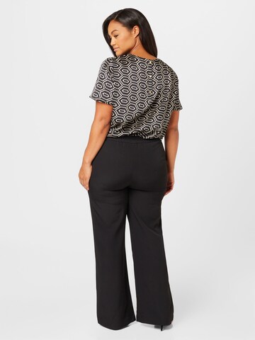 PIECES Curve Regular Trousers 'PCBOZZY' in Black