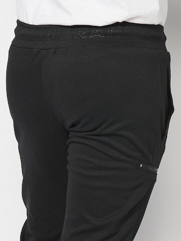 KOROSHI Tapered Trousers in Black