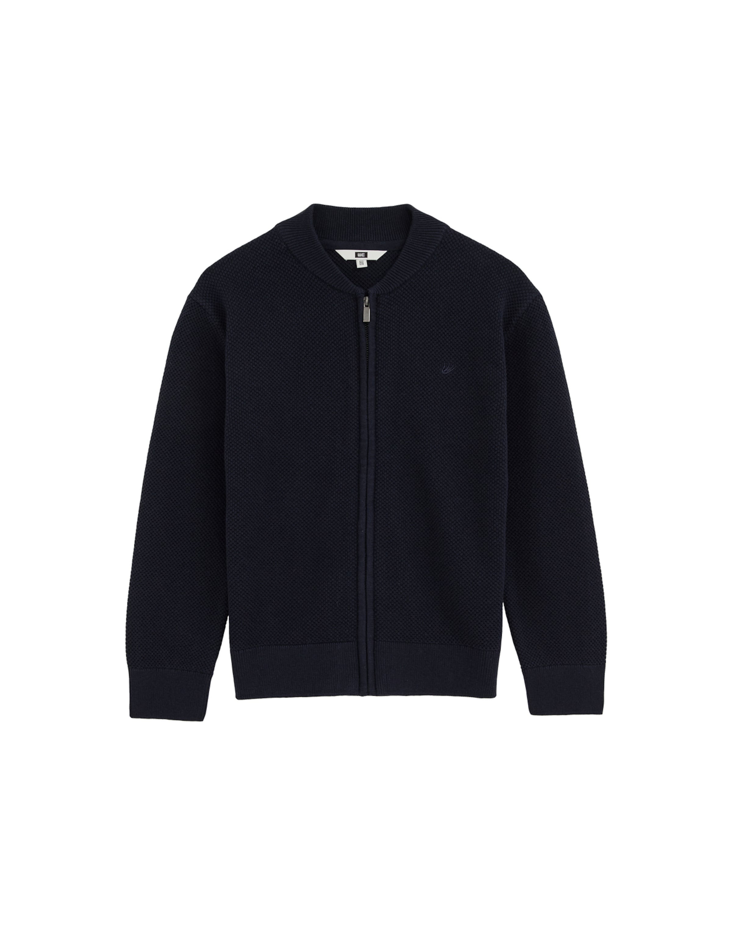 WE Fashion - Casaco de malha 'Jongens' em azul: frente