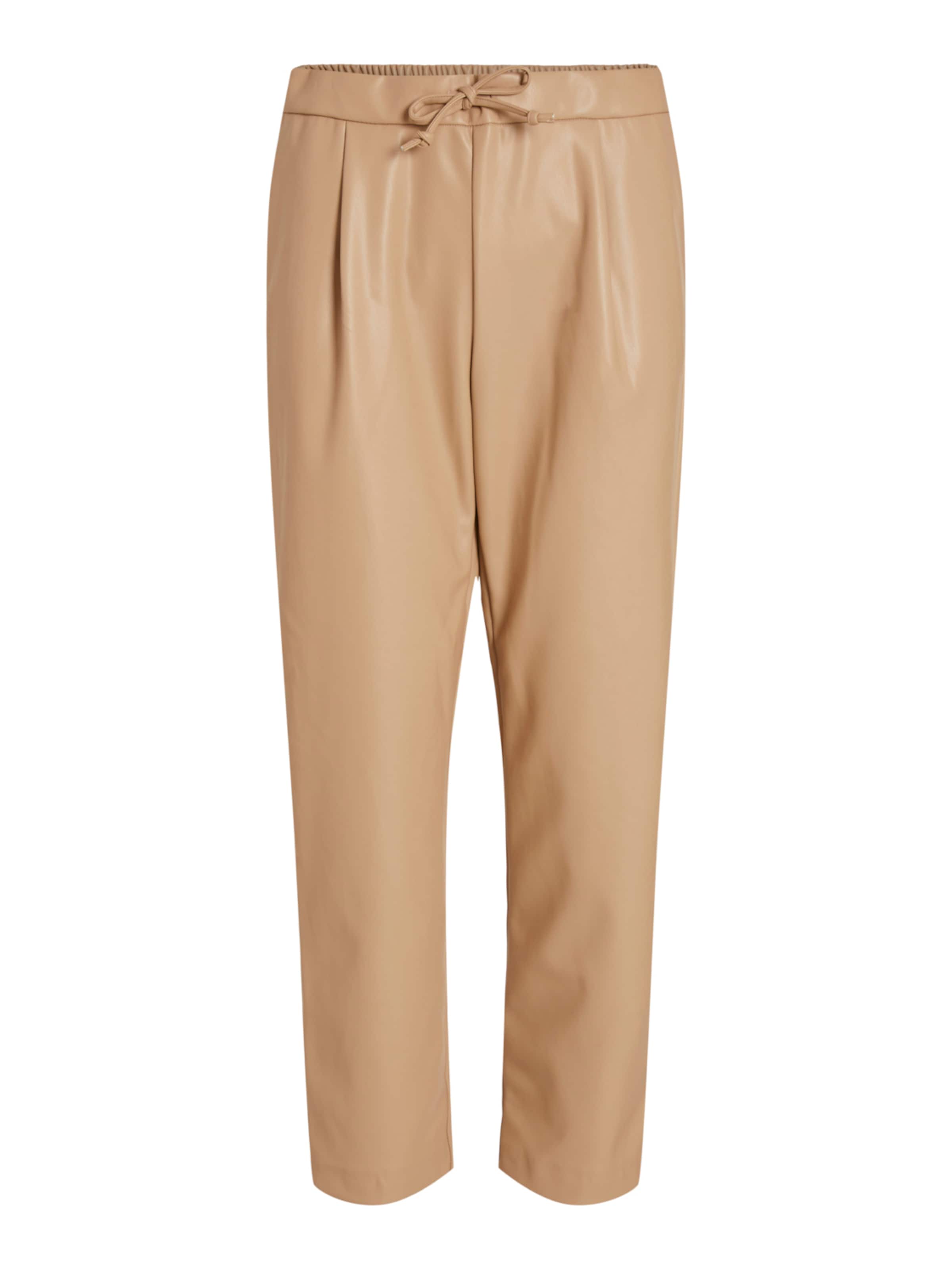 VILA - regular Pantalón plisado 'VINille' en beige: frente