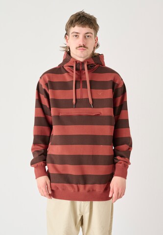 Cleptomanicx Pullover in Rot: Vorderseite