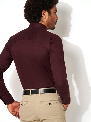 DESOTO Slim fit Button Up Shirt 'Kent' in Red