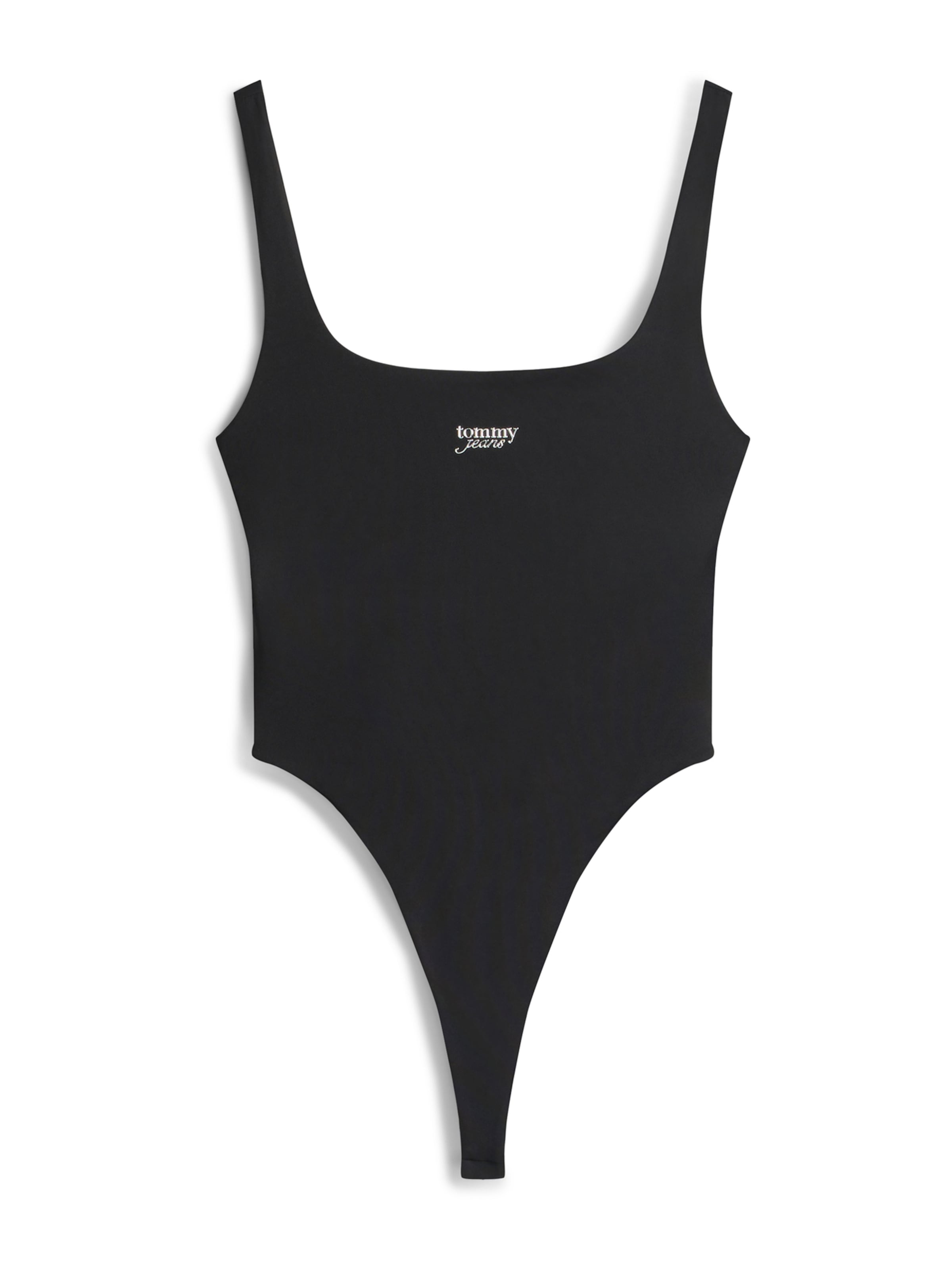 Tommy Jeans Боди-футболка в Черный / Серебристый, Обзор товара