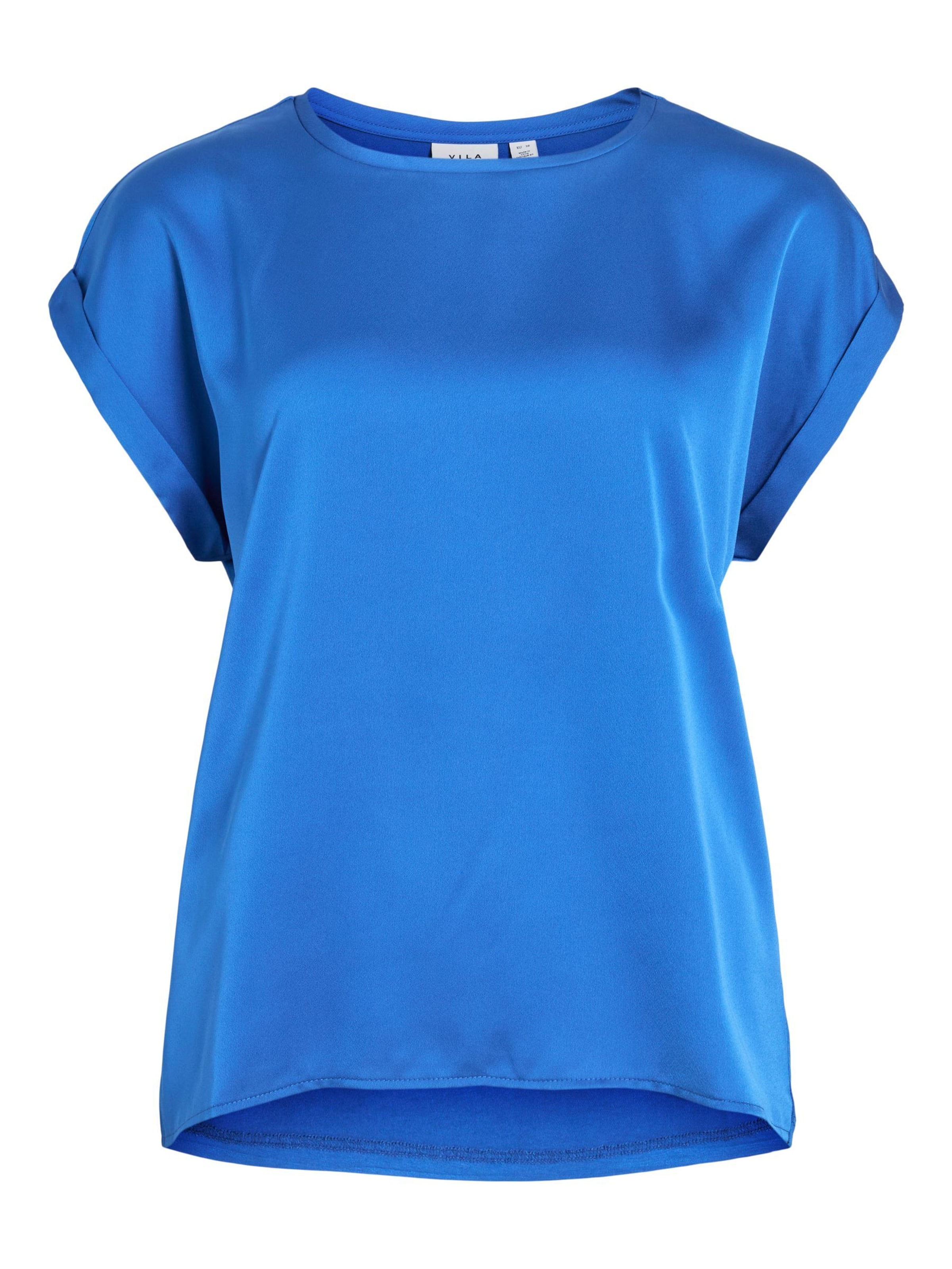VILA Blouse 'VIEllette' in Blauw: voorkant