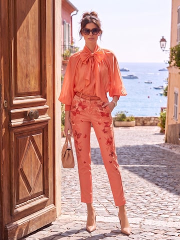 JIORO Bluse 'ESSENTIALS'‌ in Orange