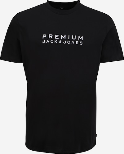Tricou Jack & Jones Plus pe negru / alb, Vizualizare produs