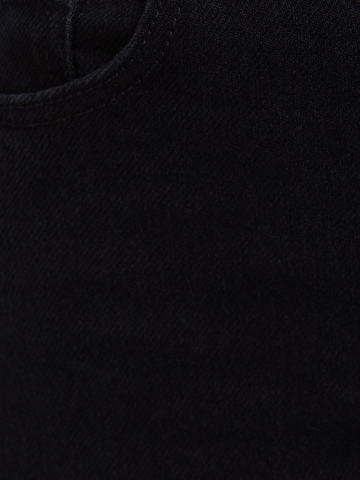 Bershka Široke hlačnice Kavbojke | črna barva