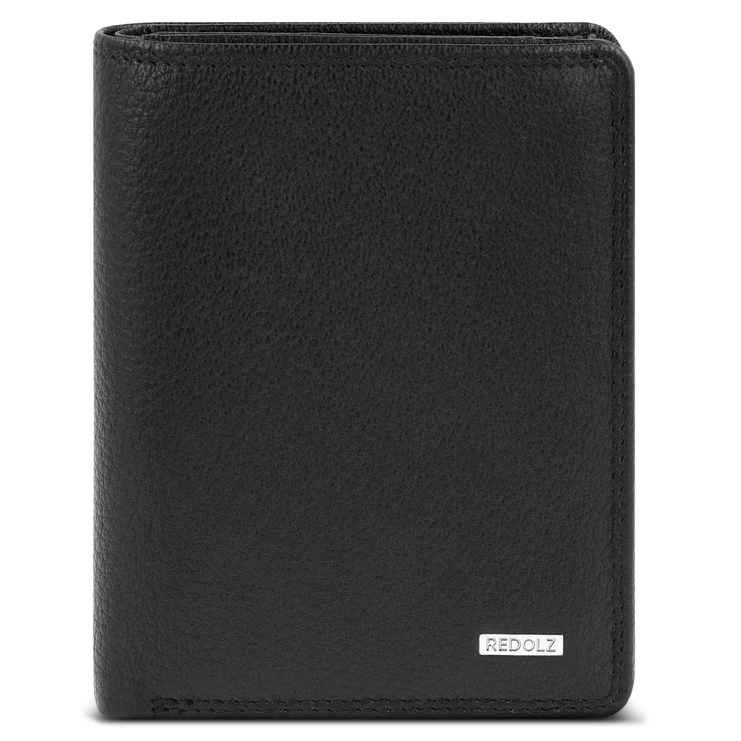 Portamonete di Redolz in nero: frontale