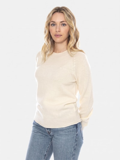 LACOSTE Pull-over 'Pullover XJF -- Women's Crew Neck Sweater White Women' en XXXS en blanc, Vue avec produit