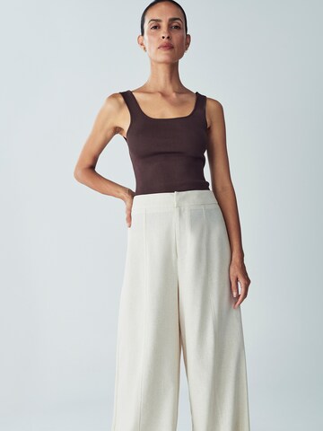 Wide leg Pantaloni 'Dayton' di Willa in beige