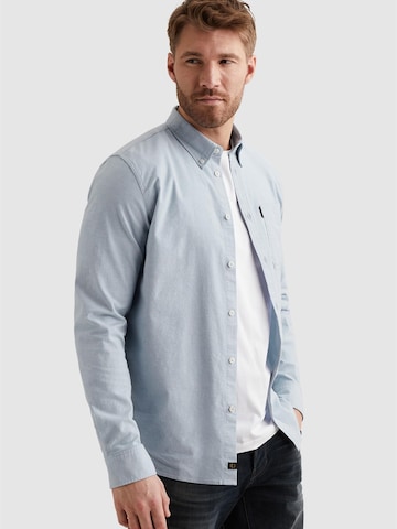 PME Legend Skjorta 'Explorer Oxford shirt with button-down collar' i blå: framsida