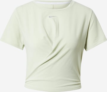 T-shirt fonctionnel 'One Luxe' NIKE en vert : devant