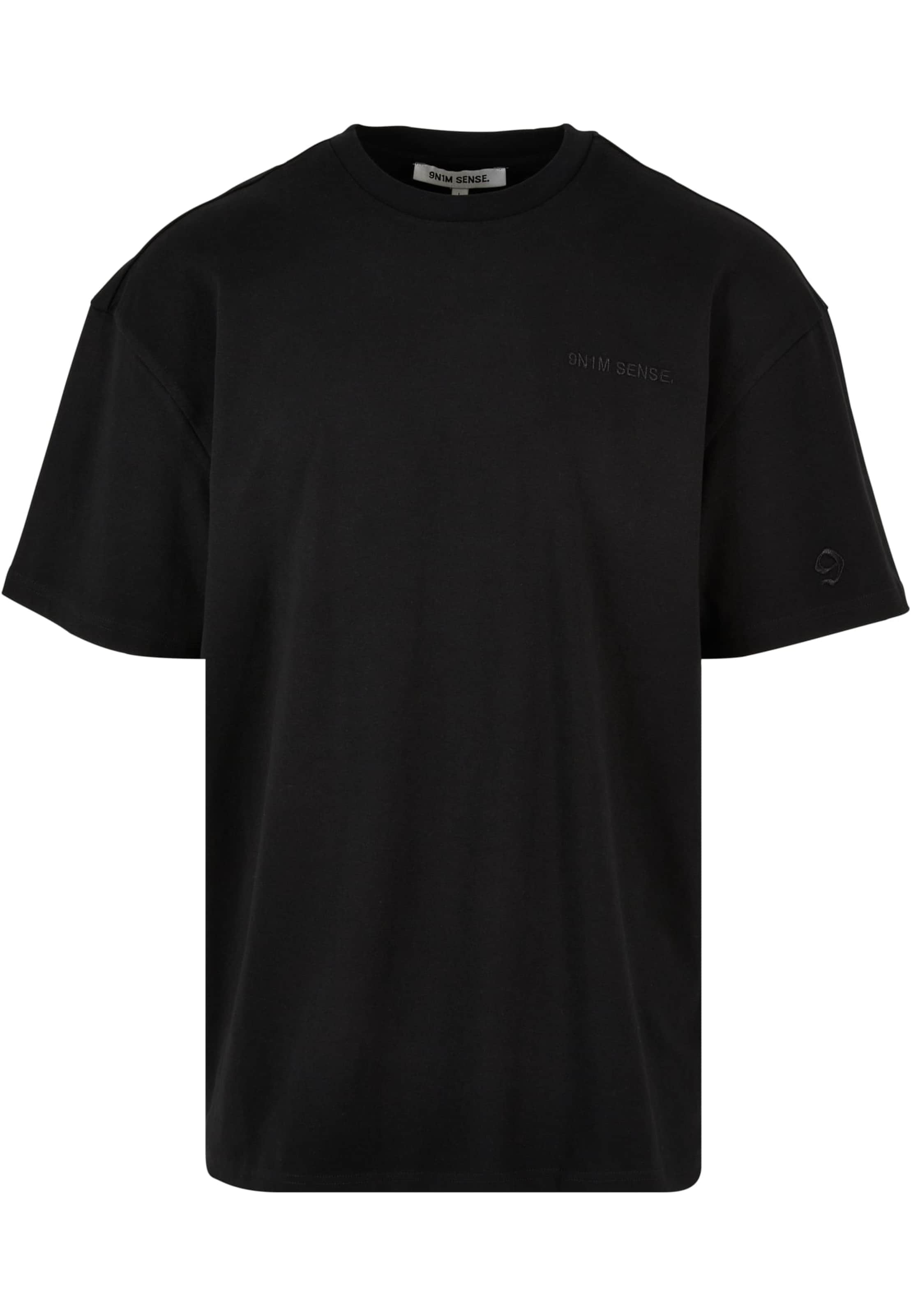 9N1M SENSE Shirt 'Essential' in Black: front