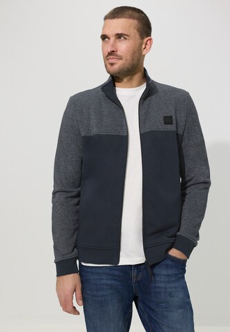 Street One MEN Sweatjacke in Blau: Vorderseite