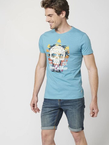 KOROSHI T-Shirt in Blau