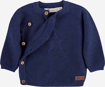 STERNTALER Regular Fit Strickjacke (GOTS) in Blau: predná strana