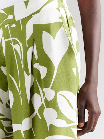 Wide Leg Pantalon à pince Sublevel en vert