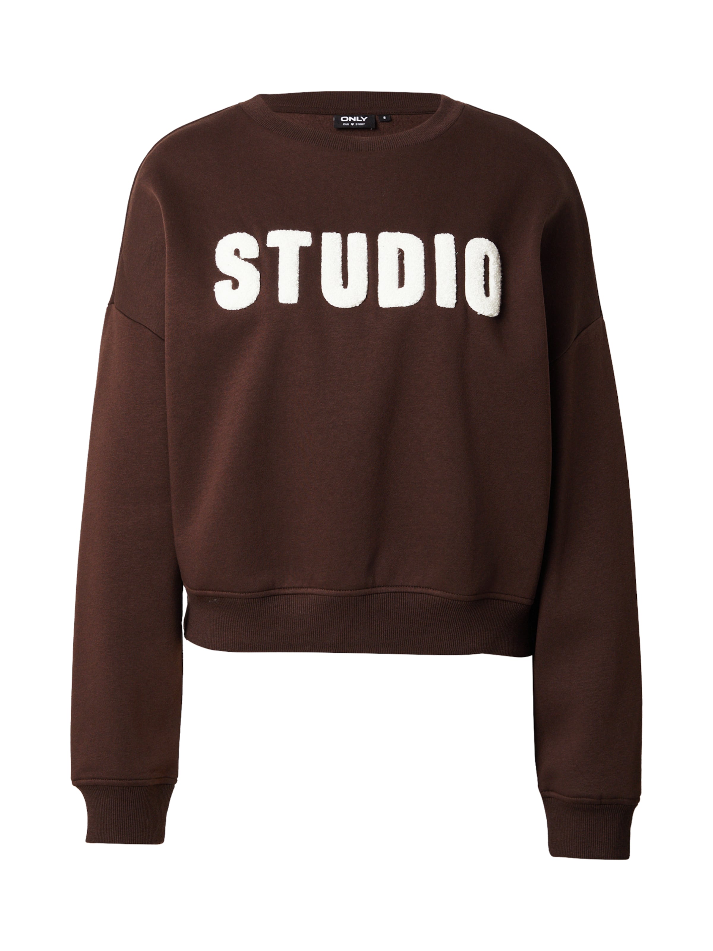 ONLY Свитшот 'ONLSWEAT' в Коричневый: спереди
