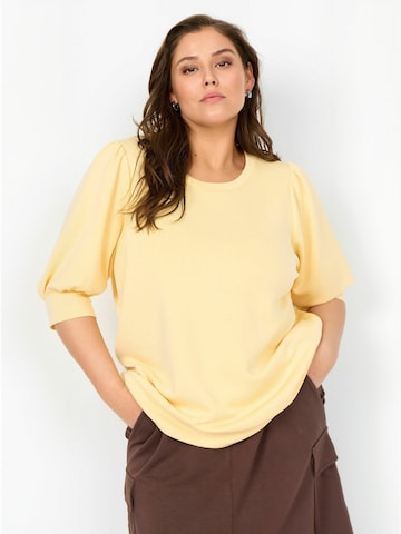 Sweat-shirt 'Sabina' Wasabi Concept en jaune : devant