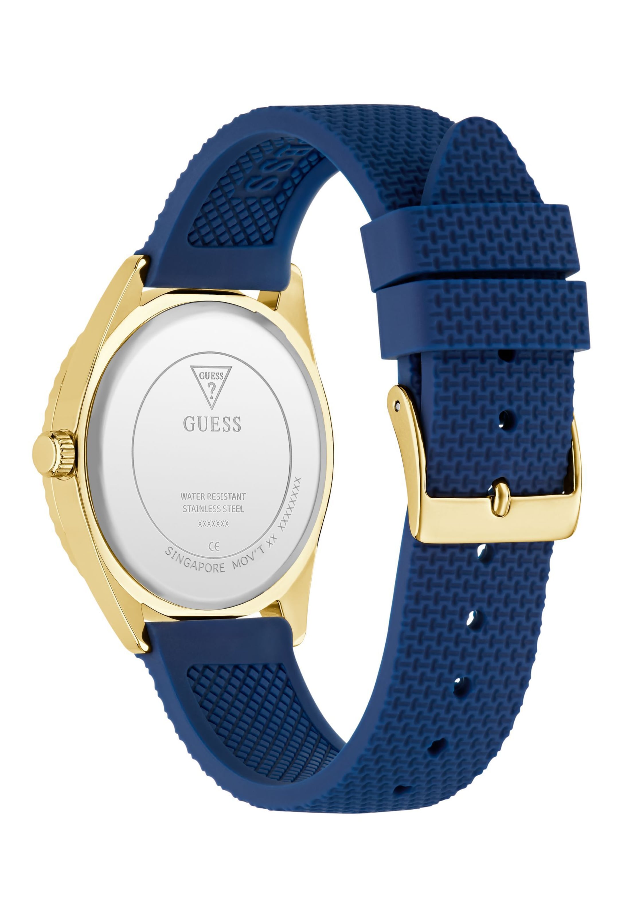 GUESS Analogt ur 'CREW' i blå