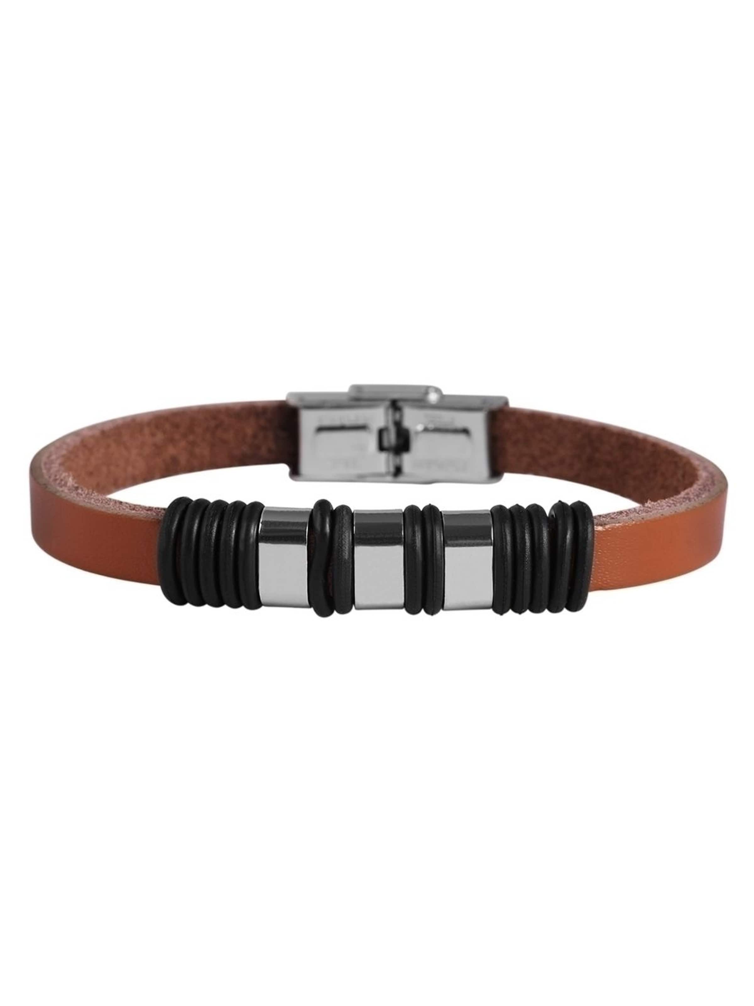 Akzent Bracelet 'Ferla' in Brown