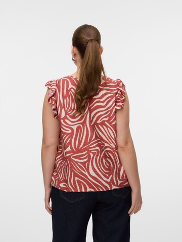 Chemisier 'VMCVera' Vero Moda Curve en rouge
