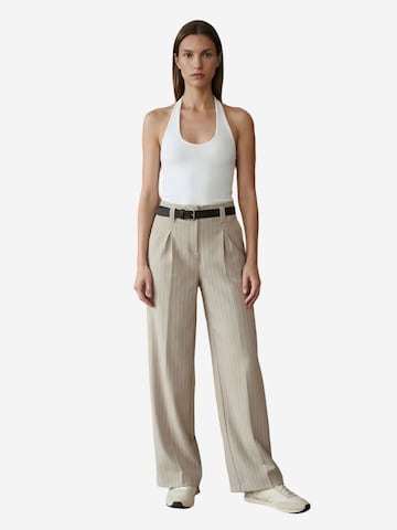 Dilvin Wide leg Pants 'Hose' in Beige
